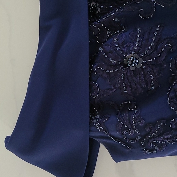 TERANI Wedding gown long off shoulder dress - Picture 7 of 15